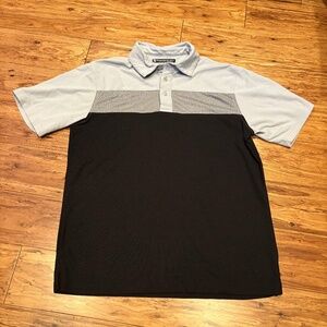 pebble beach polo shirts for men dry luxe performance fabric medium grey black